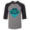 Bella 3200Y Youth Three-Quarter Sleeve Baseball Tee Thumbnail