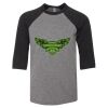 Bella 3200Y Youth Three-Quarter Sleeve Baseball Tee Thumbnail