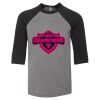 Bella 3200Y Youth Three-Quarter Sleeve Baseball Tee Thumbnail