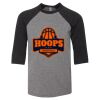 Bella 3200Y Youth Three-Quarter Sleeve Baseball Tee Thumbnail
