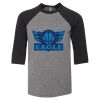Bella 3200Y Youth Three-Quarter Sleeve Baseball Tee Thumbnail