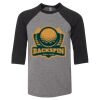 Bella 3200Y Youth Three-Quarter Sleeve Baseball Tee Thumbnail