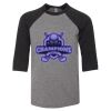 Bella 3200Y Youth Three-Quarter Sleeve Baseball Tee Thumbnail