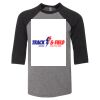 Bella 3200Y Youth Three-Quarter Sleeve Baseball Tee Thumbnail