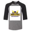 Bella 3200Y Youth Three-Quarter Sleeve Baseball Tee Thumbnail