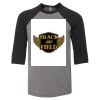 Bella 3200Y Youth Three-Quarter Sleeve Baseball Tee Thumbnail