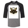 Bella 3200Y Youth Three-Quarter Sleeve Baseball Tee Thumbnail