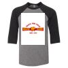 Bella 3200Y Youth Three-Quarter Sleeve Baseball Tee Thumbnail