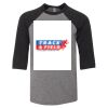 Bella 3200Y Youth Three-Quarter Sleeve Baseball Tee Thumbnail