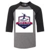 Bella 3200Y Youth Three-Quarter Sleeve Baseball Tee Thumbnail