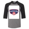 Bella 3200Y Youth Three-Quarter Sleeve Baseball Tee Thumbnail