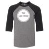Bella 3200Y Youth Three-Quarter Sleeve Baseball Tee Thumbnail