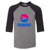 Bella 3200Y Youth Three-Quarter Sleeve Baseball Tee Thumbnail