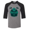 Bella 3200Y Youth Three-Quarter Sleeve Baseball Tee Thumbnail