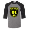 Bella 3200Y Youth Three-Quarter Sleeve Baseball Tee Thumbnail
