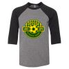 Bella 3200Y Youth Three-Quarter Sleeve Baseball Tee Thumbnail