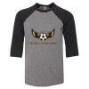 Bella 3200Y Youth Three-Quarter Sleeve Baseball Tee Thumbnail