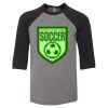 Bella 3200Y Youth Three-Quarter Sleeve Baseball Tee Thumbnail
