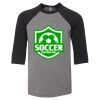 Bella 3200Y Youth Three-Quarter Sleeve Baseball Tee Thumbnail