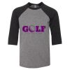 Bella 3200Y Youth Three-Quarter Sleeve Baseball Tee Thumbnail