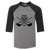Bella 3200Y Youth Three-Quarter Sleeve Baseball Tee Thumbnail
