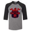 Bella 3200Y Youth Three-Quarter Sleeve Baseball Tee Thumbnail