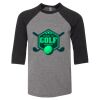 Bella 3200Y Youth Three-Quarter Sleeve Baseball Tee Thumbnail