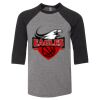 Bella 3200Y Youth Three-Quarter Sleeve Baseball Tee Thumbnail