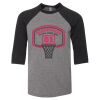 Bella 3200Y Youth Three-Quarter Sleeve Baseball Tee Thumbnail