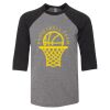 Bella 3200Y Youth Three-Quarter Sleeve Baseball Tee Thumbnail