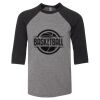 Bella 3200Y Youth Three-Quarter Sleeve Baseball Tee Thumbnail