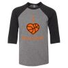 Bella 3200Y Youth Three-Quarter Sleeve Baseball Tee Thumbnail