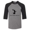 Bella 3200Y Youth Three-Quarter Sleeve Baseball Tee Thumbnail
