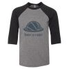 Bella 3200Y Youth Three-Quarter Sleeve Baseball Tee Thumbnail