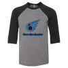 Bella 3200Y Youth Three-Quarter Sleeve Baseball Tee Thumbnail
