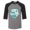 Bella 3200Y Youth Three-Quarter Sleeve Baseball Tee Thumbnail