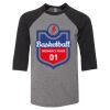 Bella 3200Y Youth Three-Quarter Sleeve Baseball Tee Thumbnail