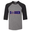 Bella 3200Y Youth Three-Quarter Sleeve Baseball Tee Thumbnail