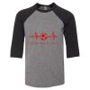 Bella 3200Y Youth Three-Quarter Sleeve Baseball Tee Thumbnail