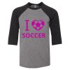 Bella 3200Y Youth Three-Quarter Sleeve Baseball Tee Thumbnail
