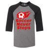 Bella 3200Y Youth Three-Quarter Sleeve Baseball Tee Thumbnail