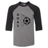 Bella 3200Y Youth Three-Quarter Sleeve Baseball Tee Thumbnail