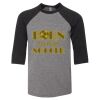 Bella 3200Y Youth Three-Quarter Sleeve Baseball Tee Thumbnail