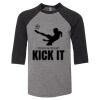 Bella 3200Y Youth Three-Quarter Sleeve Baseball Tee Thumbnail