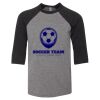 Bella 3200Y Youth Three-Quarter Sleeve Baseball Tee Thumbnail