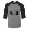 Bella 3200Y Youth Three-Quarter Sleeve Baseball Tee Thumbnail