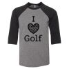 Bella 3200Y Youth Three-Quarter Sleeve Baseball Tee Thumbnail