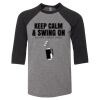 Bella 3200Y Youth Three-Quarter Sleeve Baseball Tee Thumbnail