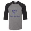 Bella 3200Y Youth Three-Quarter Sleeve Baseball Tee Thumbnail