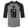 Bella 3200Y Youth Three-Quarter Sleeve Baseball Tee Thumbnail